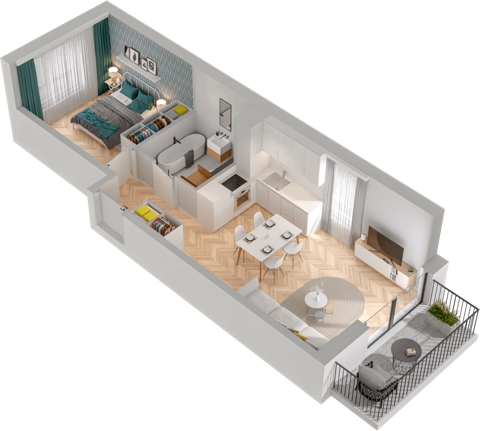 Plan 2 pok. 39m²