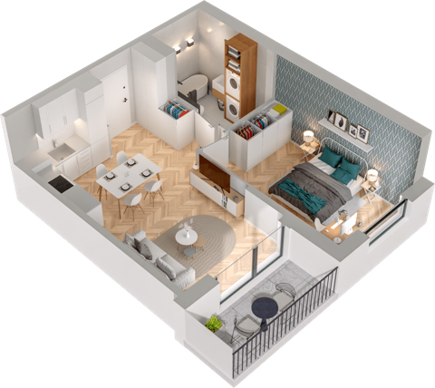 Plan 2 pok. 40m²