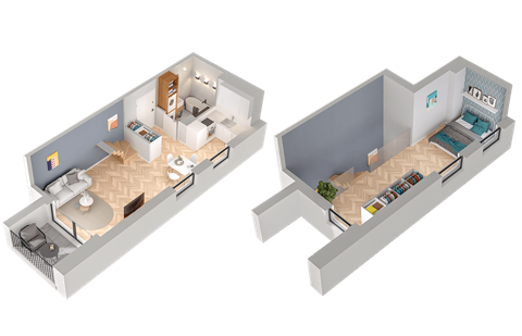Plan 1 pok. 48m²
