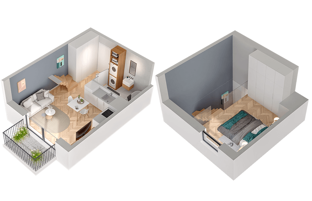 Plan 1 pok. 36m²