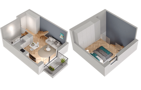 Plan 1 pok. 36m²
