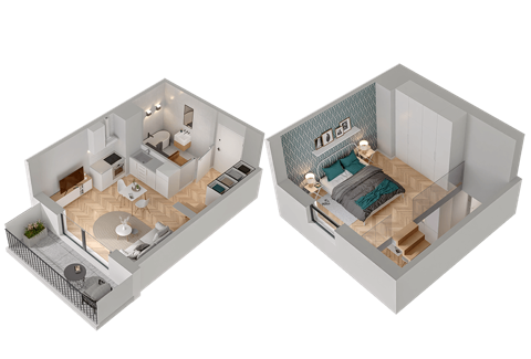 Plan 1 pok. 36m²