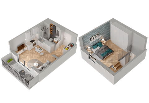 Plan 1 pok. 37m²