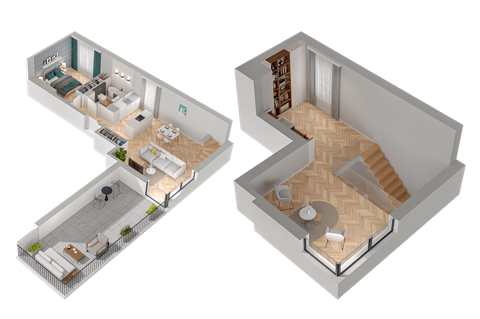 Plan 2 pok. 71m²