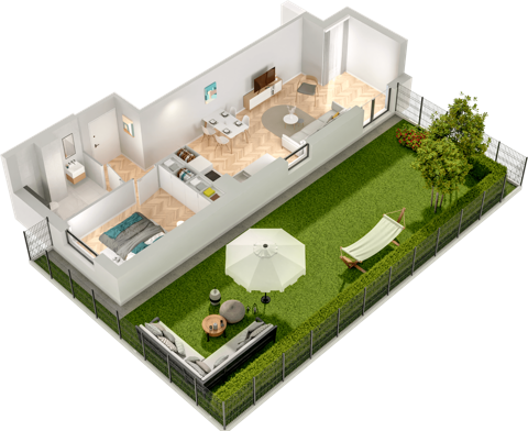Plan 2 pok. 49m²