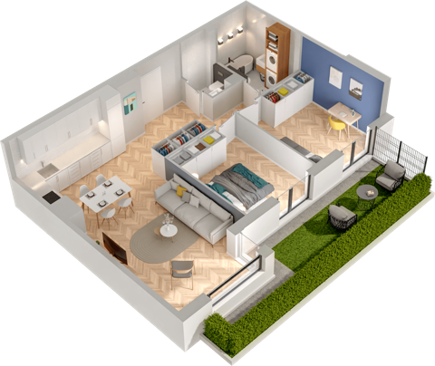 Plan 3 pok. 66m²