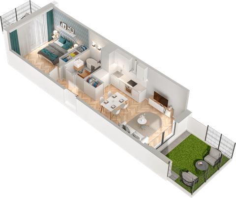 Plan 2 pok. 39m²