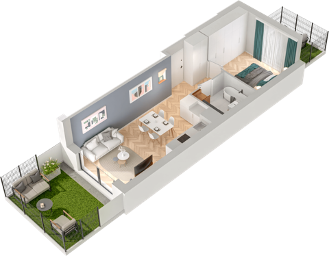 Plan 2 pok. 40m²