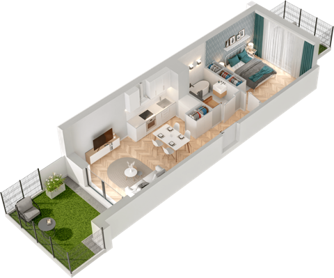 Plan 2 pok. 39m²