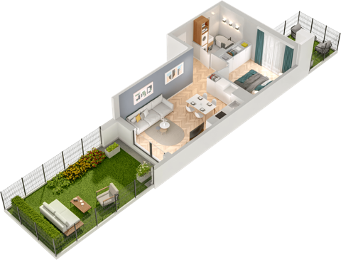 Plan 2 pok. 42m²