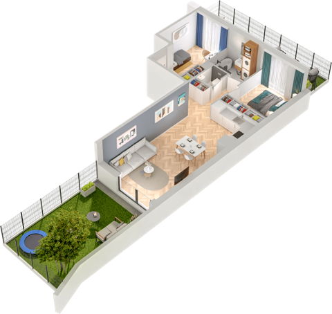 Plan 3 pok. 62m²