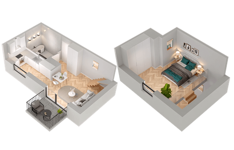 Plan 1 pok. 40m²
