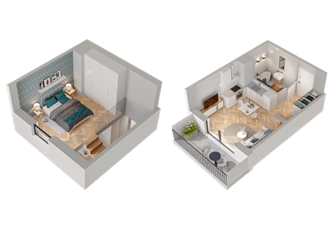 Plan 1 pok. 36m²