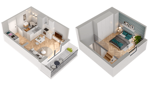 Plan 1 pok. 36m²