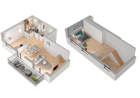 Plan 1 pok. 74m²