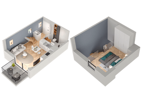 Plan 1 pok. 37m²
