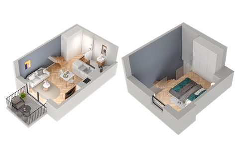 Plan 1 pok. 37m²
