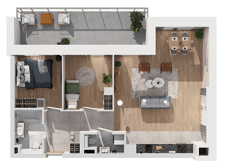 Plan 3 pok. 66m²