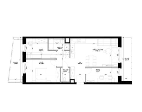 Plan 4 pok. 79m²