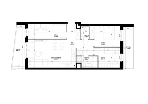 Plan 4 pok. 77m²