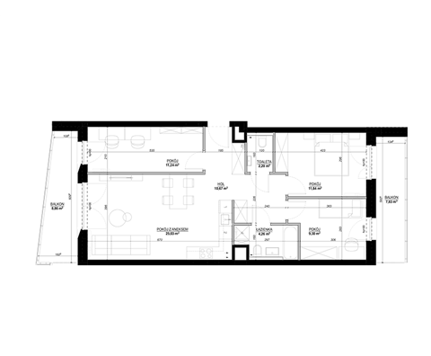 Plan 4 pok. 77m²