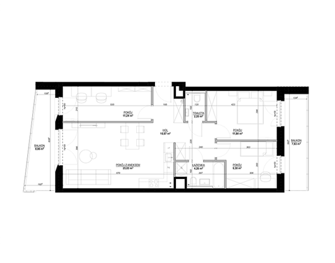 Plan 4 pok. 77m²