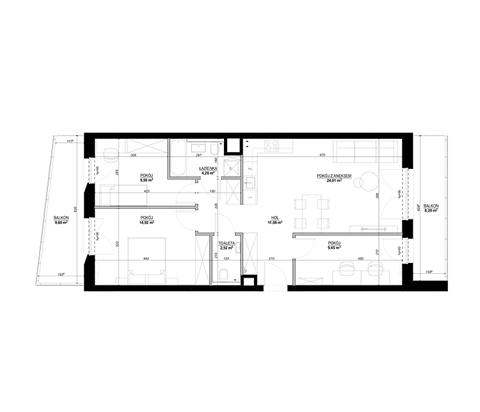 Plan 4 pok. 79m²