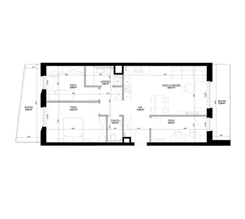 Plan 4 pok. 79m²