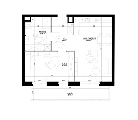 Plan 2 pok. 67m²