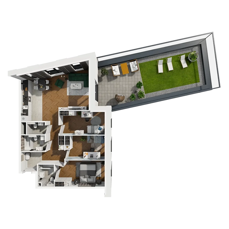 Plan 4 pok. 94m²
