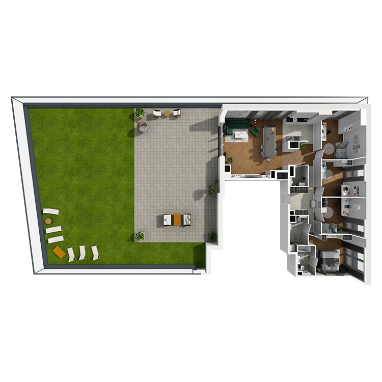 Plan 5 pok. 123m²