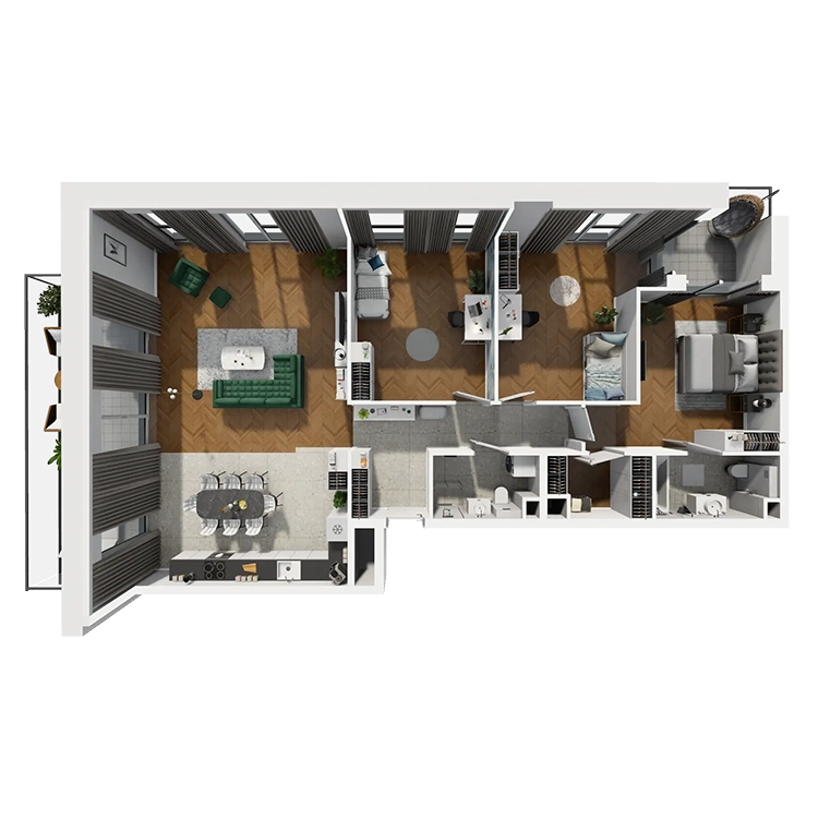 Plan 4 pok. 123m²