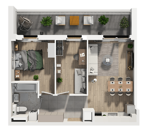 Plan 3 pok. 51m²