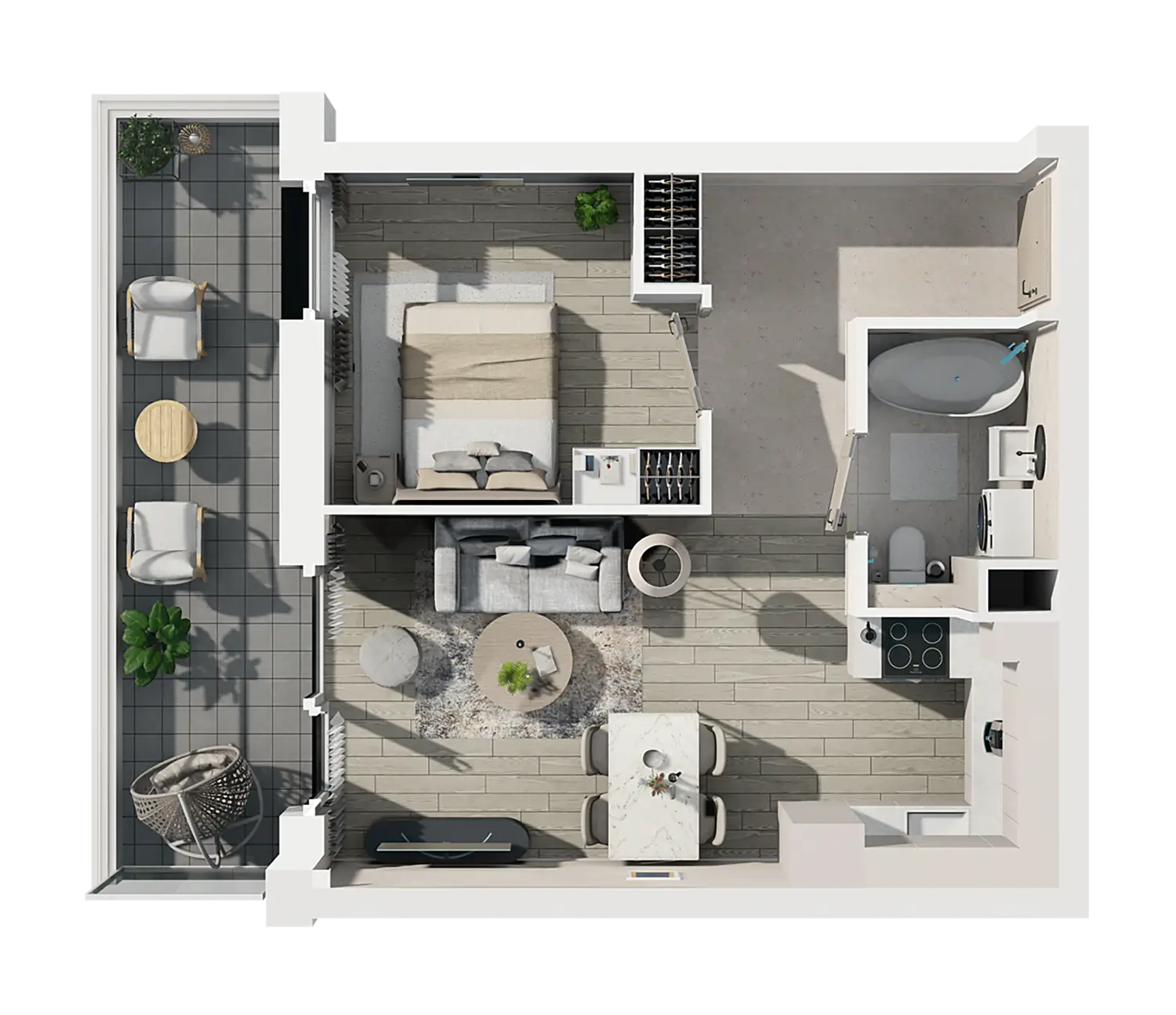 Plan 2 pok. 37m²