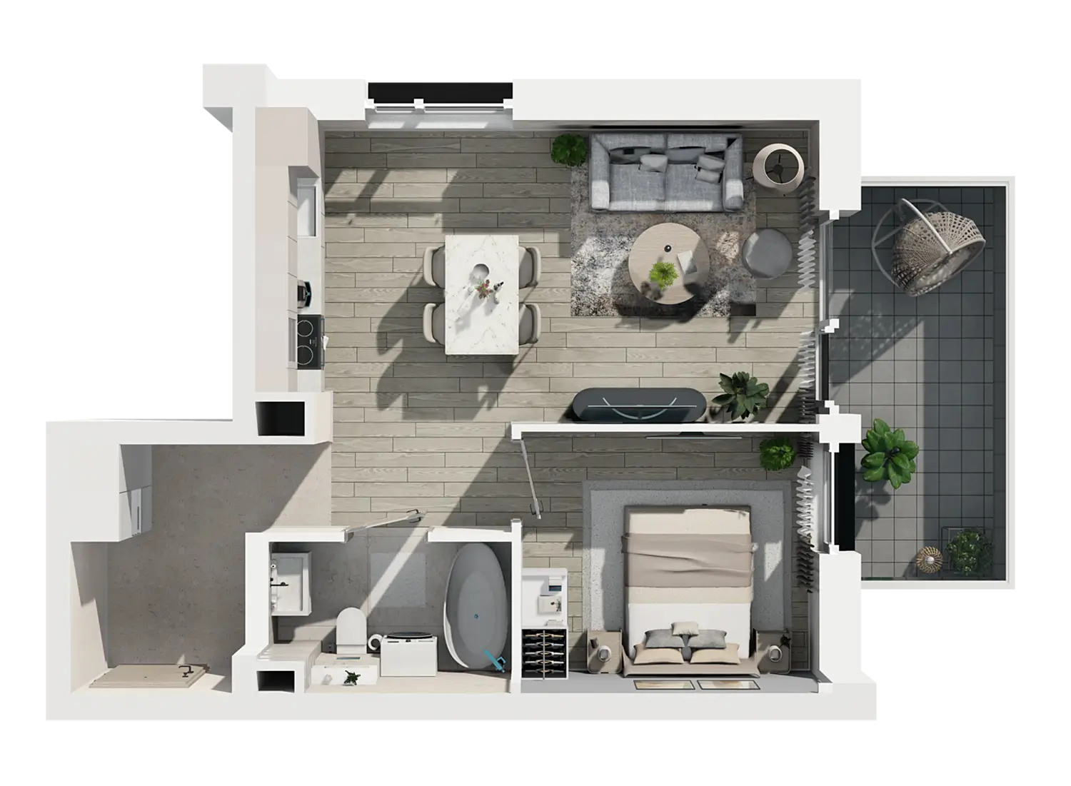 Plan 2 pok. 40m²