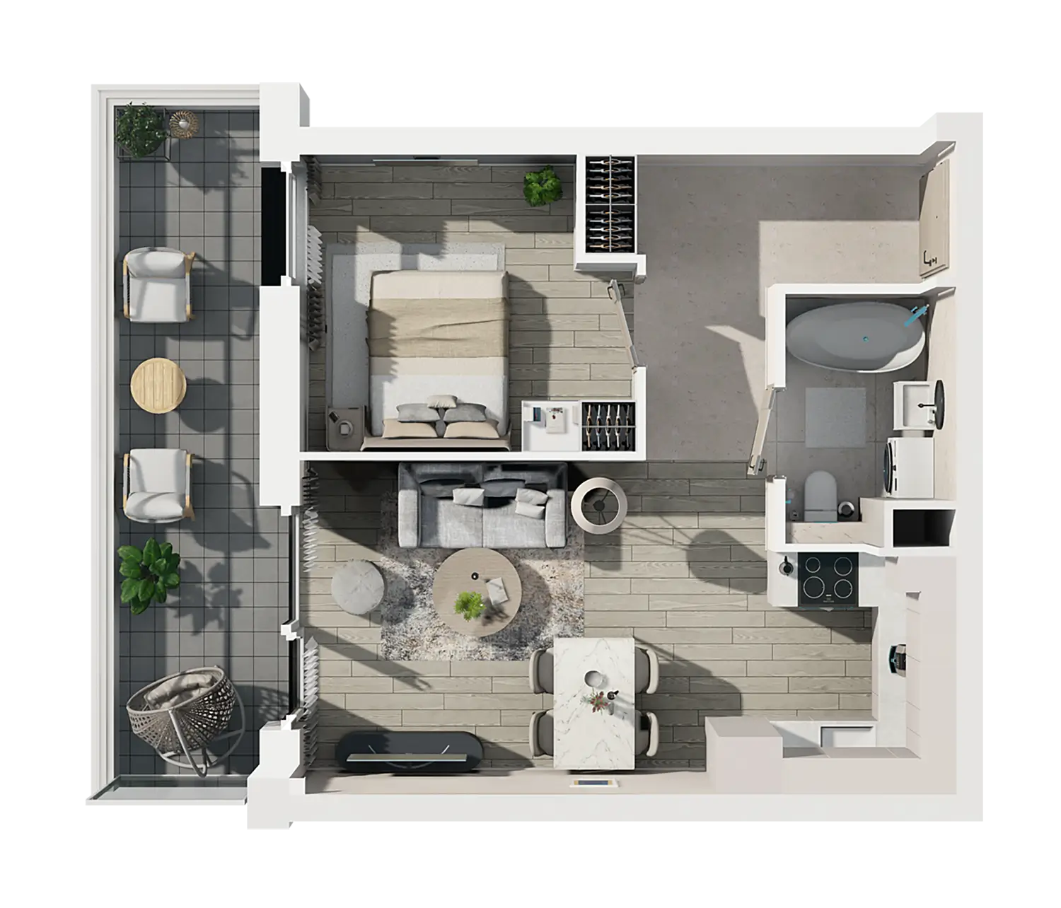 Plan 2 pok. 37m²