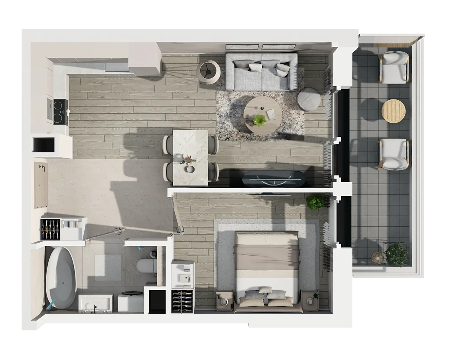 Plan 2 pok. 37m²
