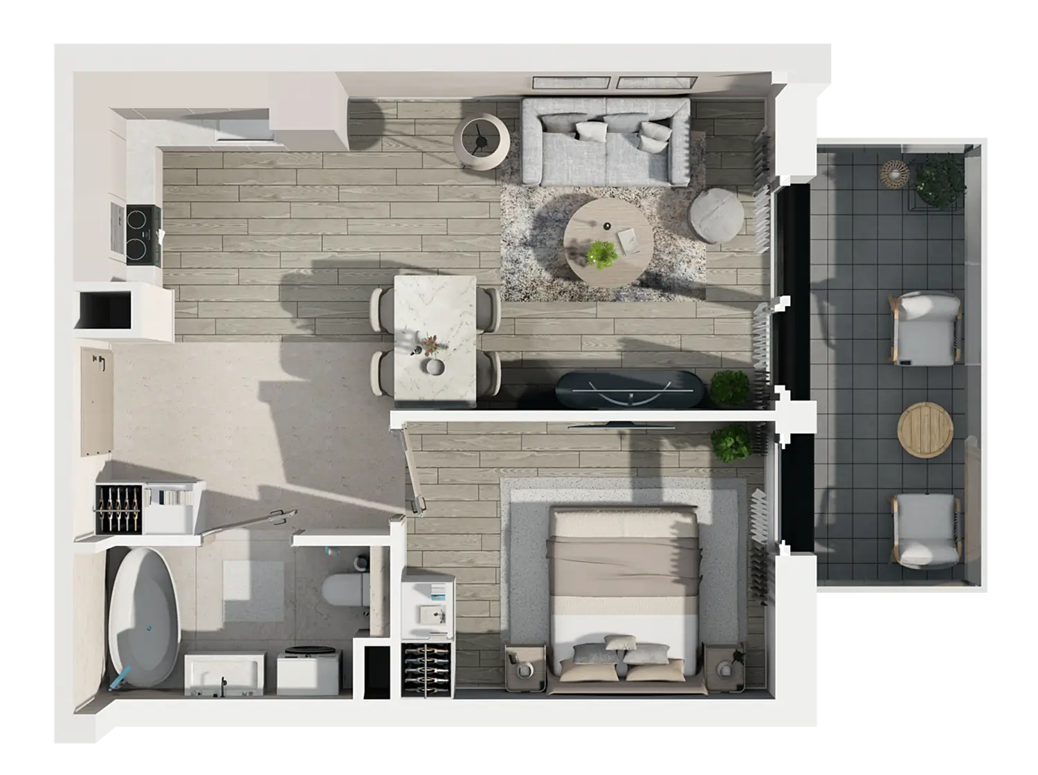 Plan 2 pok. 38m²
