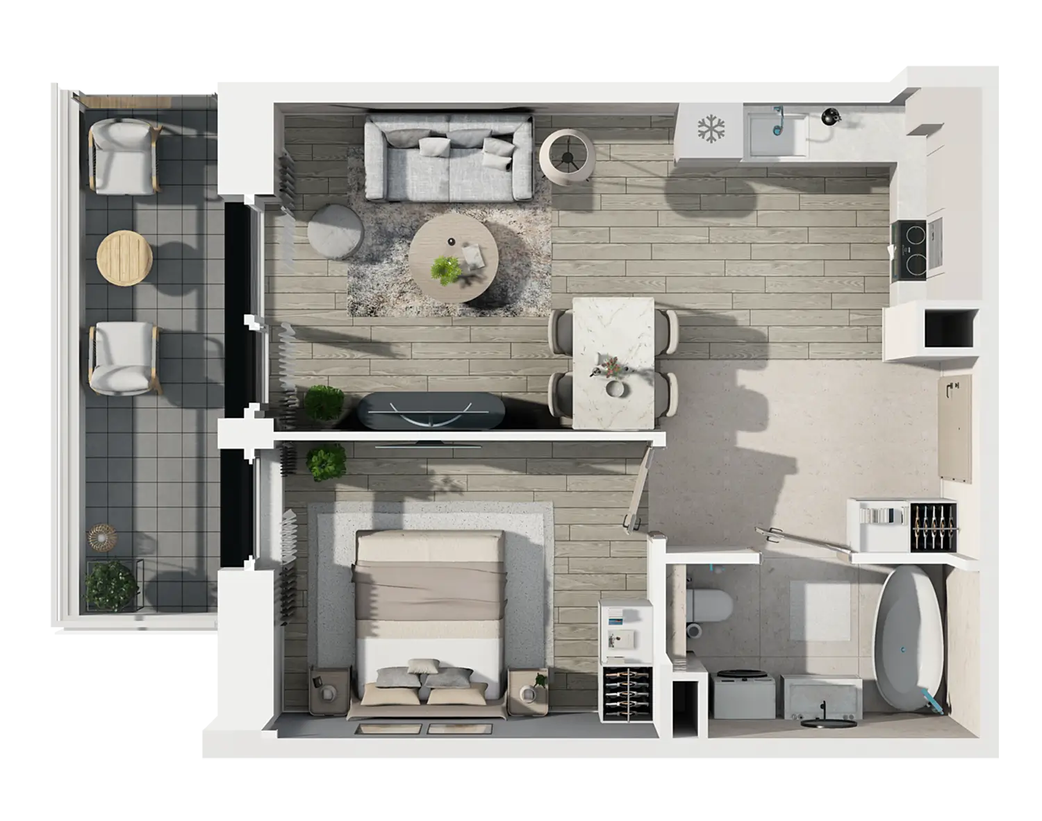 Plan 2 pok. 37m²