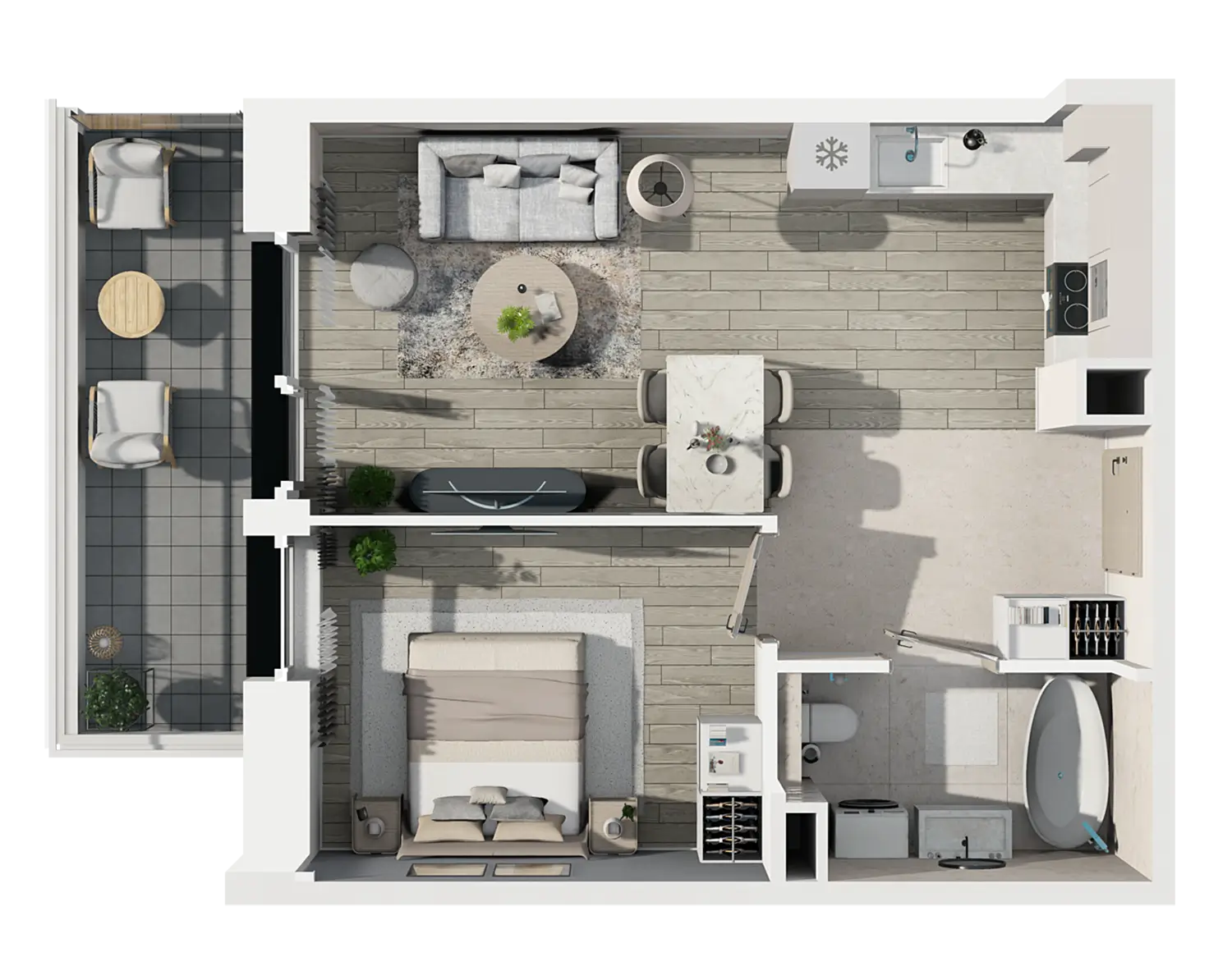 Plan 2 pok. 38m²