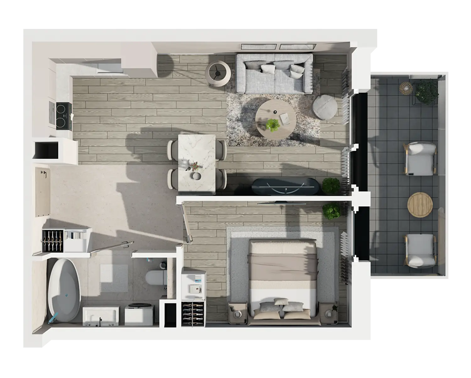 Plan 2 pok. 38m²