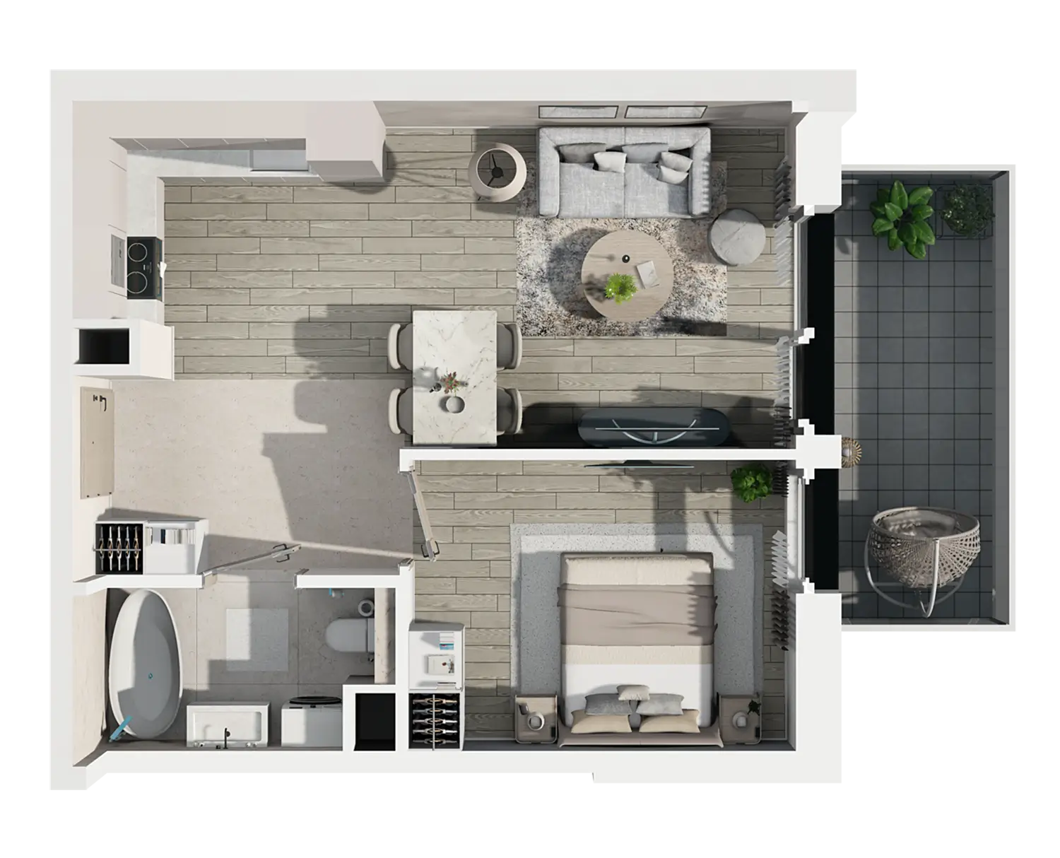 Plan 2 pok. 38m²