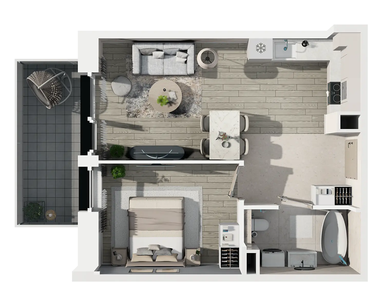 Plan 2 pok. 38m²