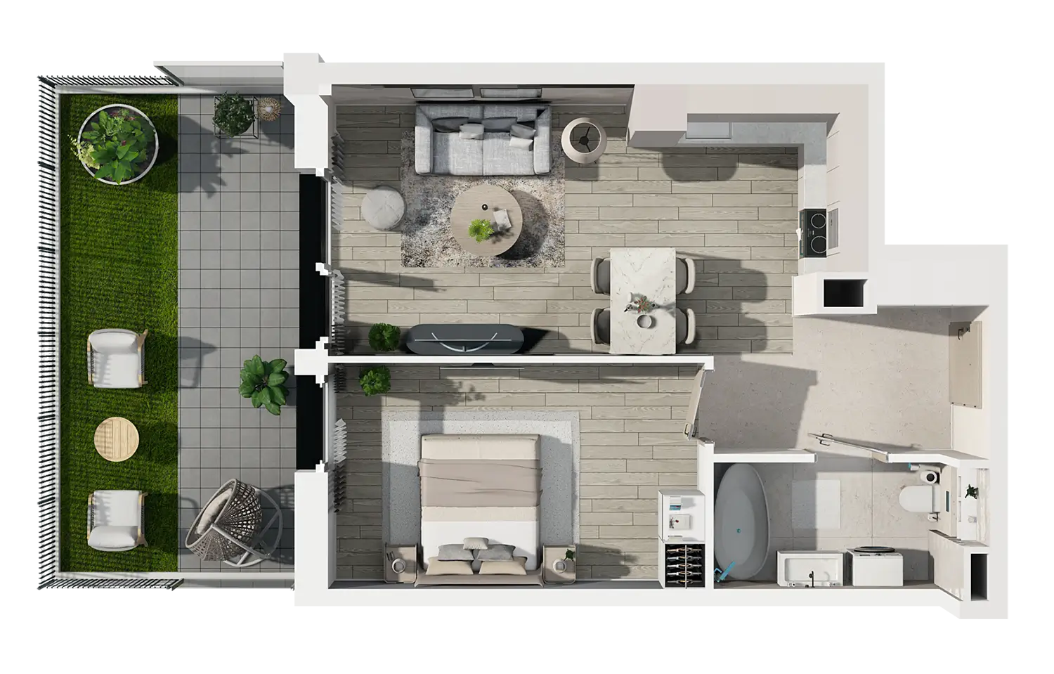 Plan 2 pok. 41m²