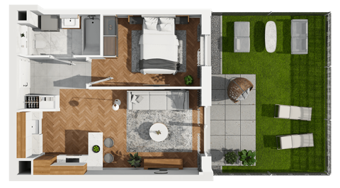 Plan 2 pok. 38m²
