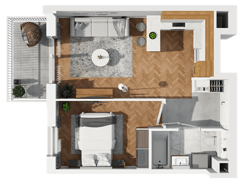 Plan 2 pok. 38m²