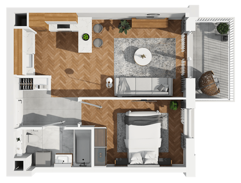 Plan 2 pok. 39m²
