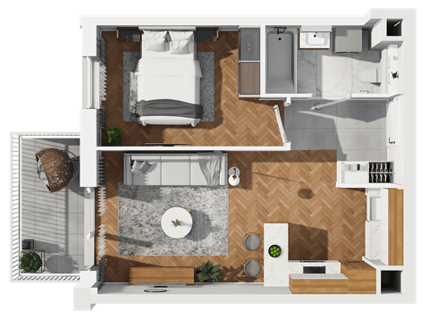 Plan 2 pok. 38m²