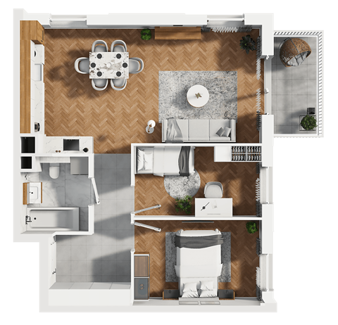 Plan 3 pok. 63m²
