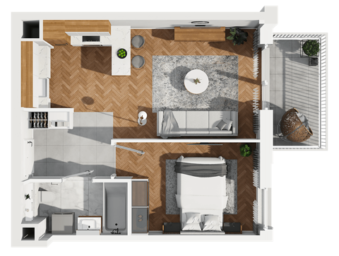 Plan 2 pok. 39m²